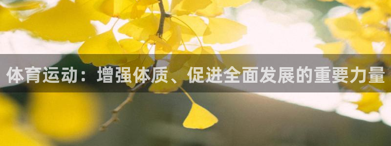 球王会体育：体育运动：增强体质、促进全面发展的重要力量